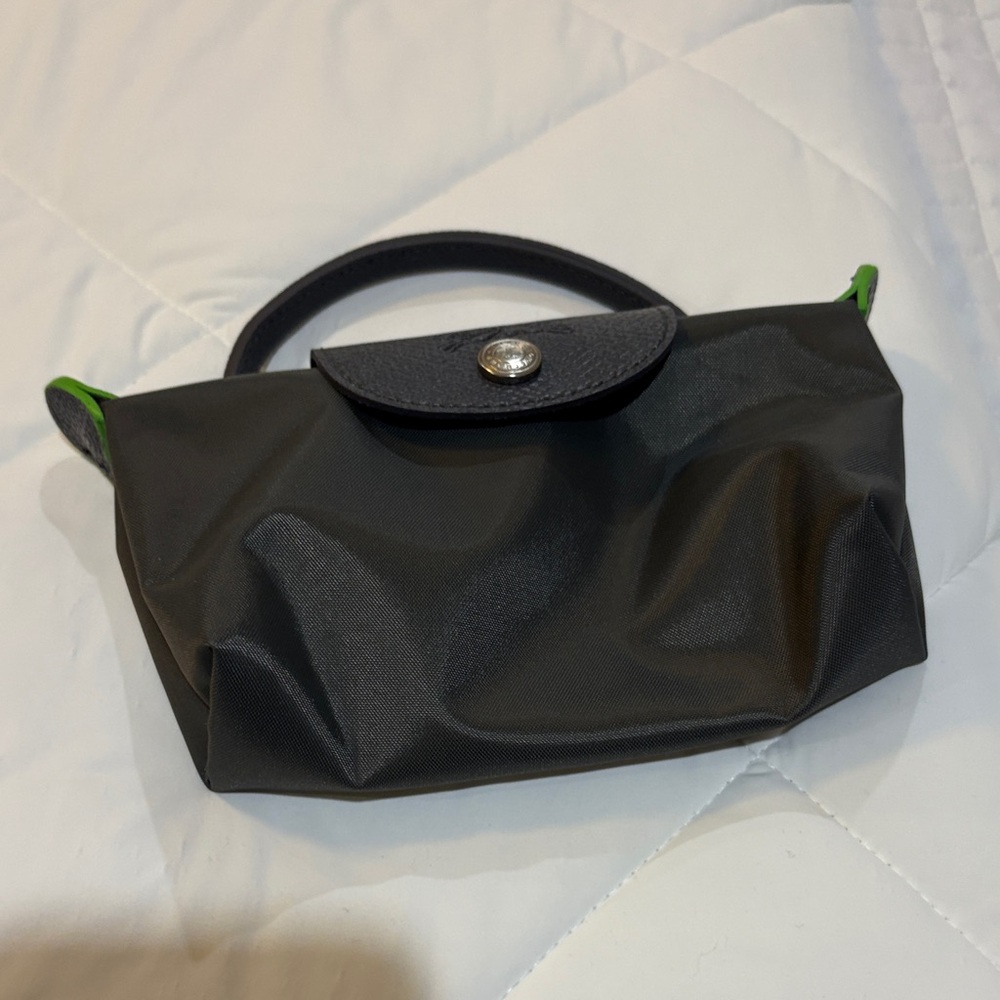 Grey mini Le pliage with Green Accents